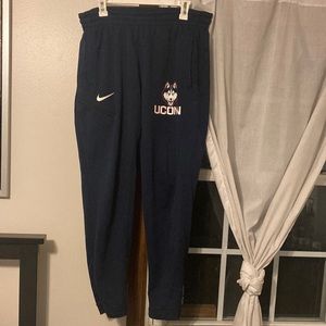 Nike UCONN Jogger Bottom Sweatpants Navy Blue